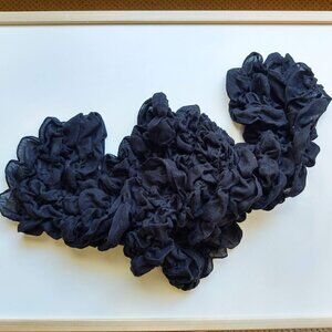 BLACK Scrunchie Neck Scarf